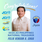 Congratulations to Felix Venson A. Chua (<a href=