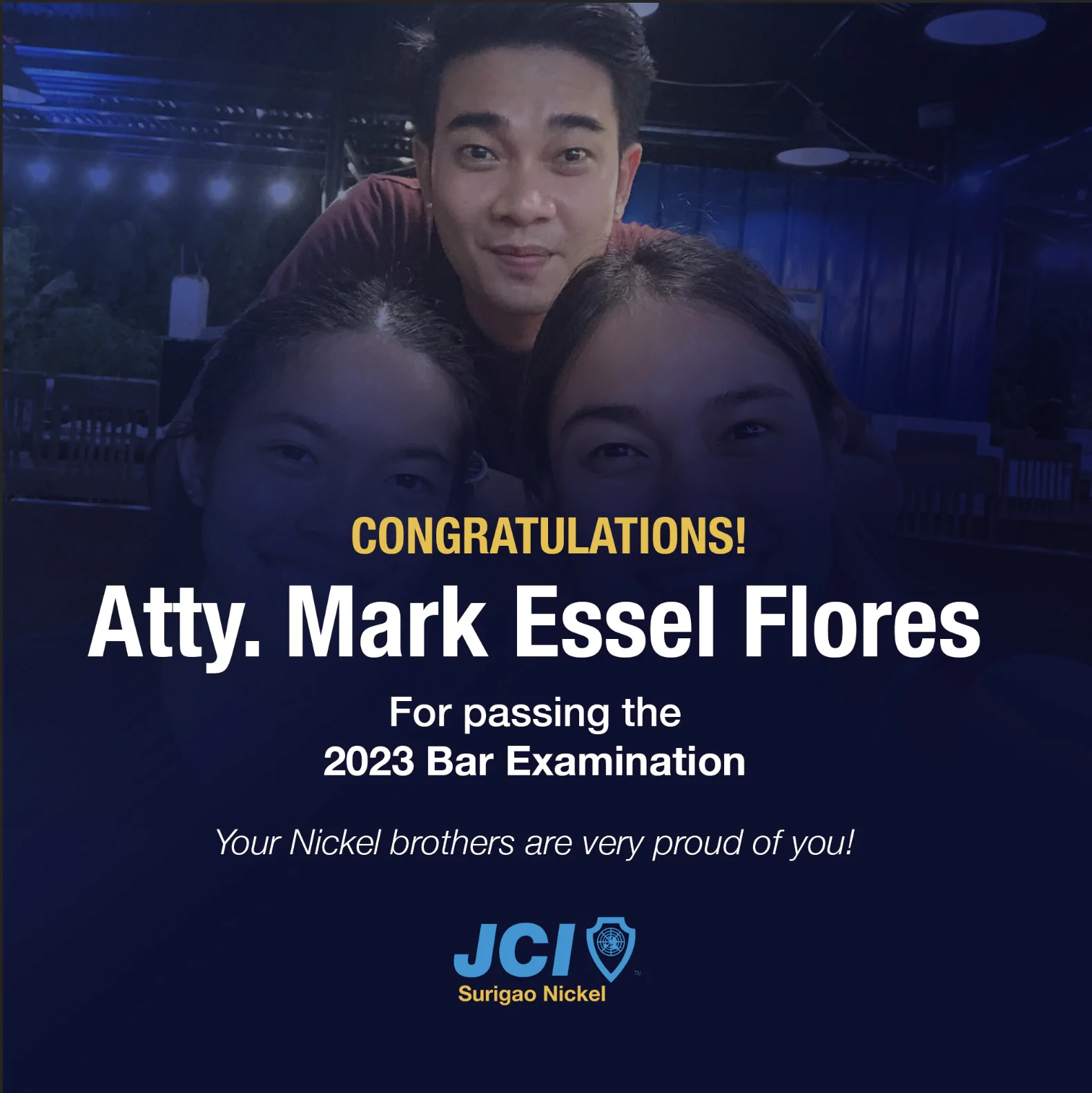 Congratulations to Atty. Mark Essel Flores for Passing the 2023 Bar Examination!