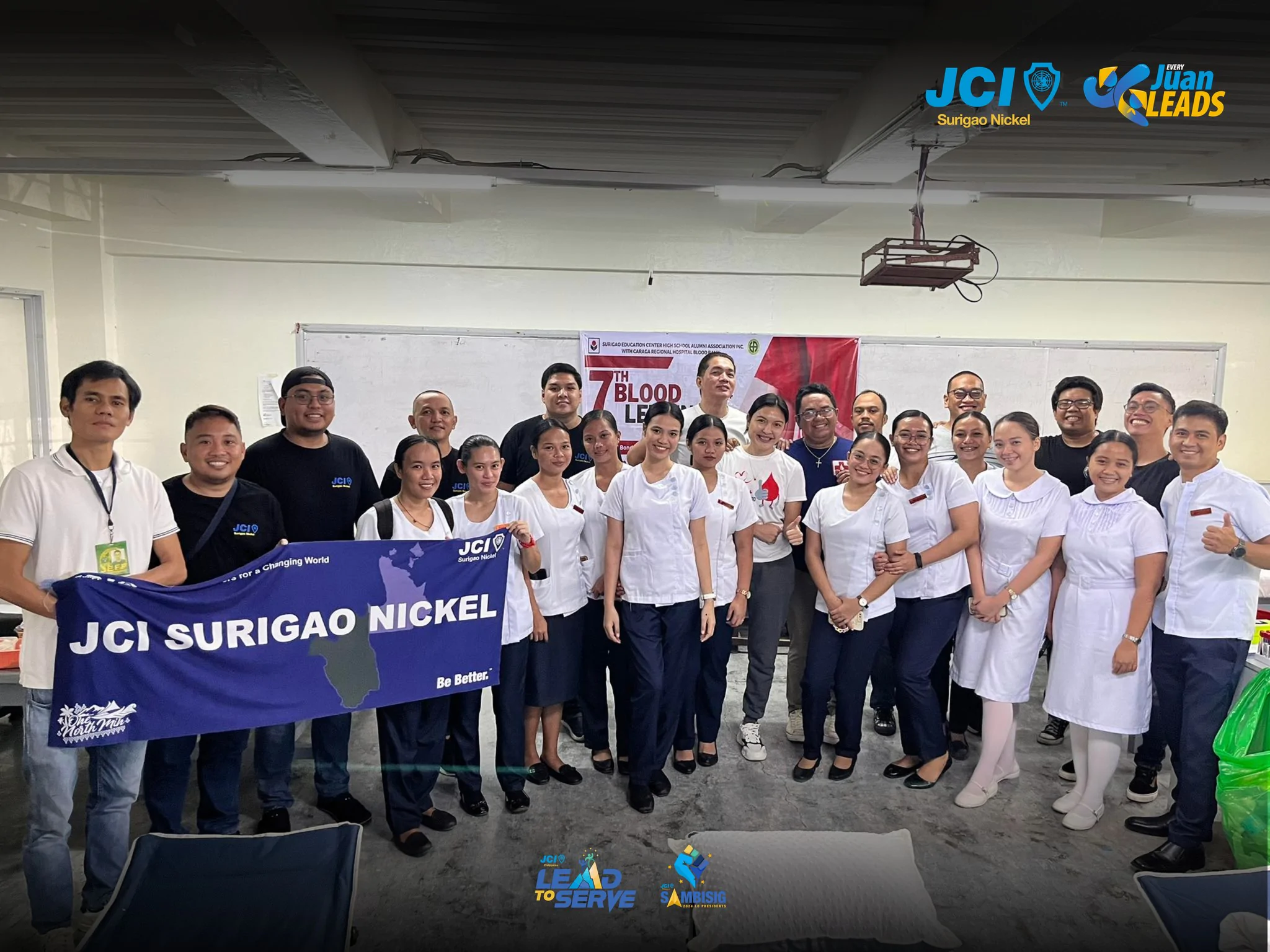 JCI Surigao Nickel Supports Community Health with Active Participation in Bloodletting Event