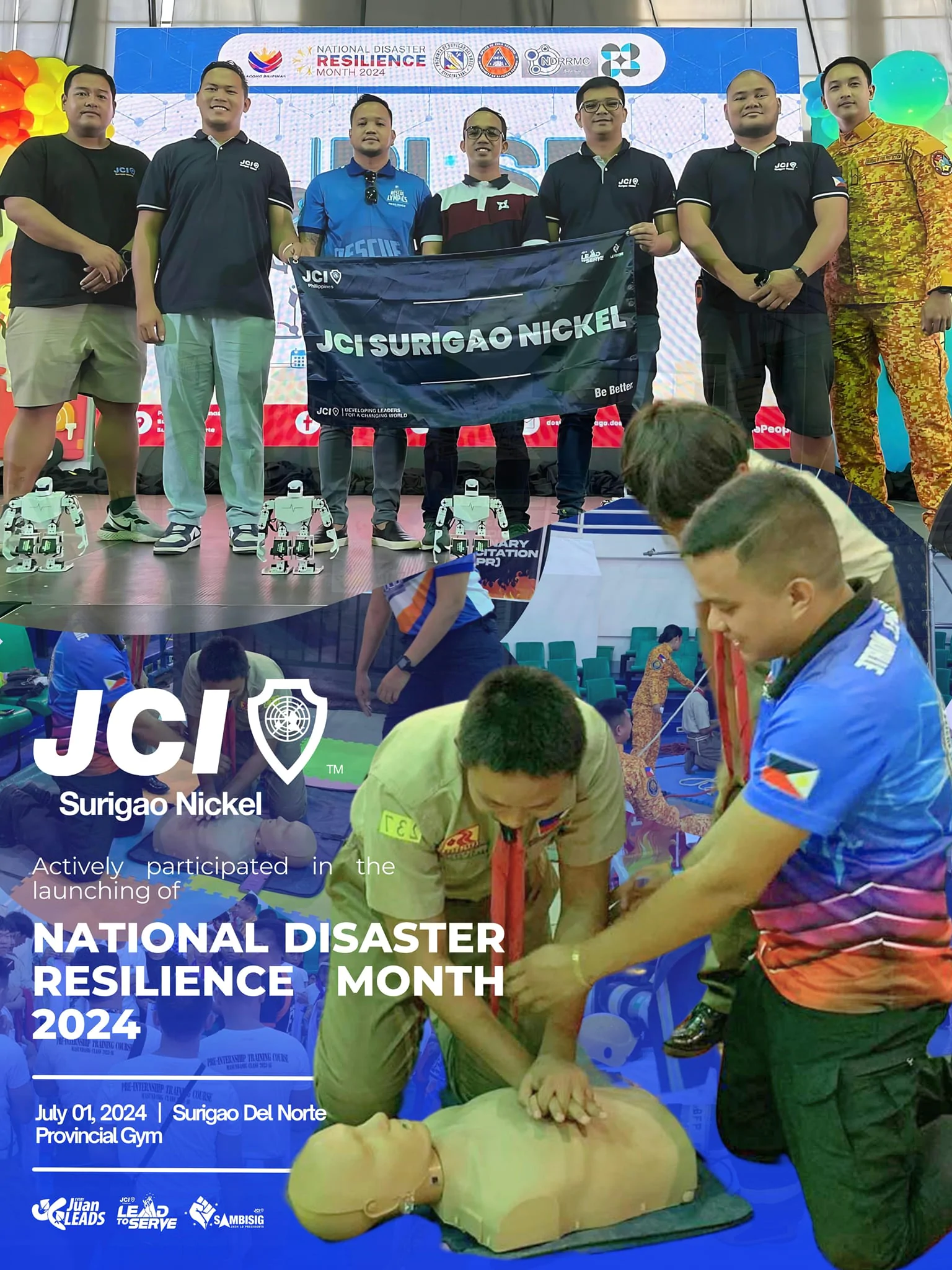Smart Bots and Disaster Resilience: JCI Surigao Nickel’s Participation in NDPRM 2024