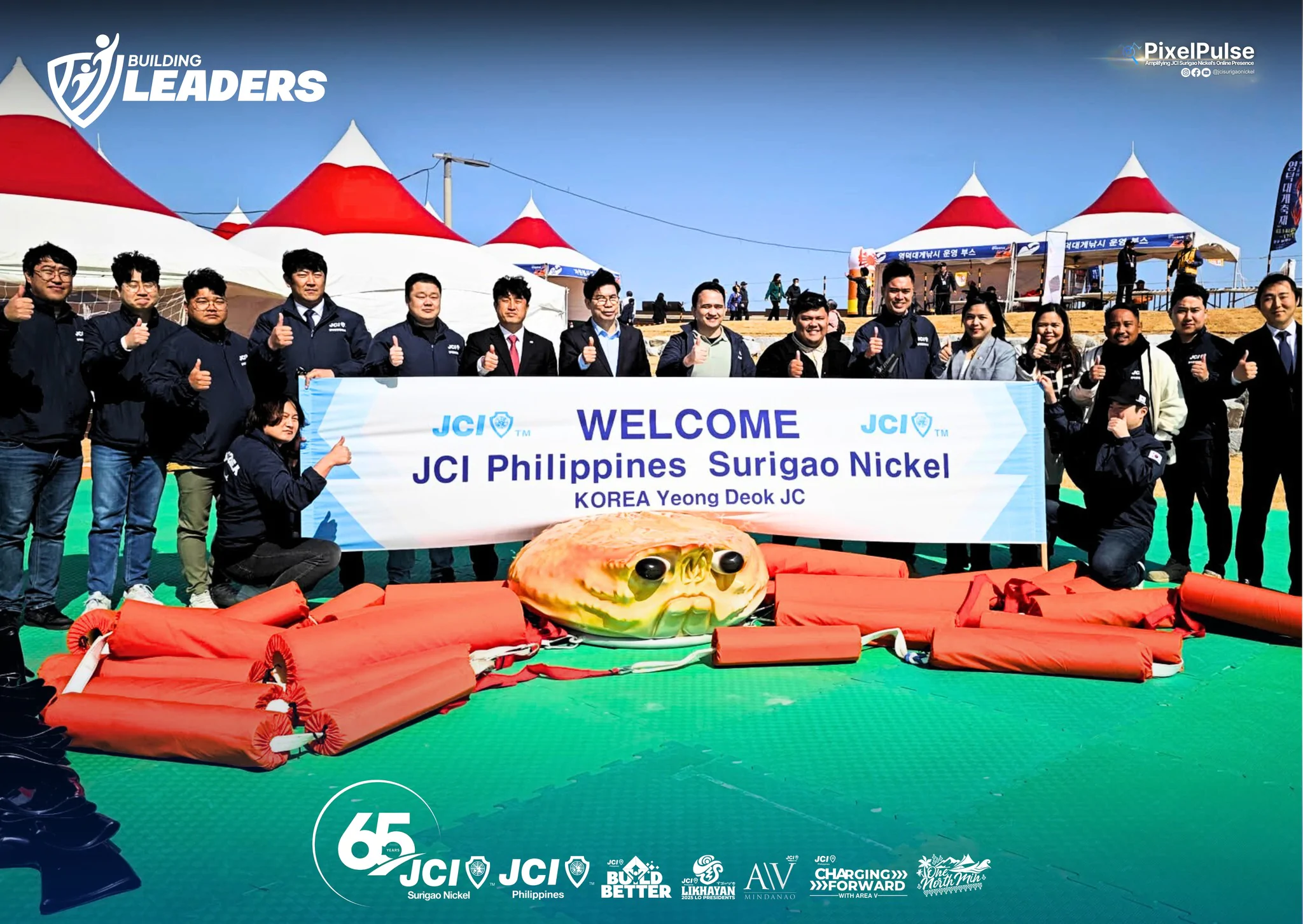 JCI Yeongdeok Korea graciously welcomed JCI Surigao Nickel