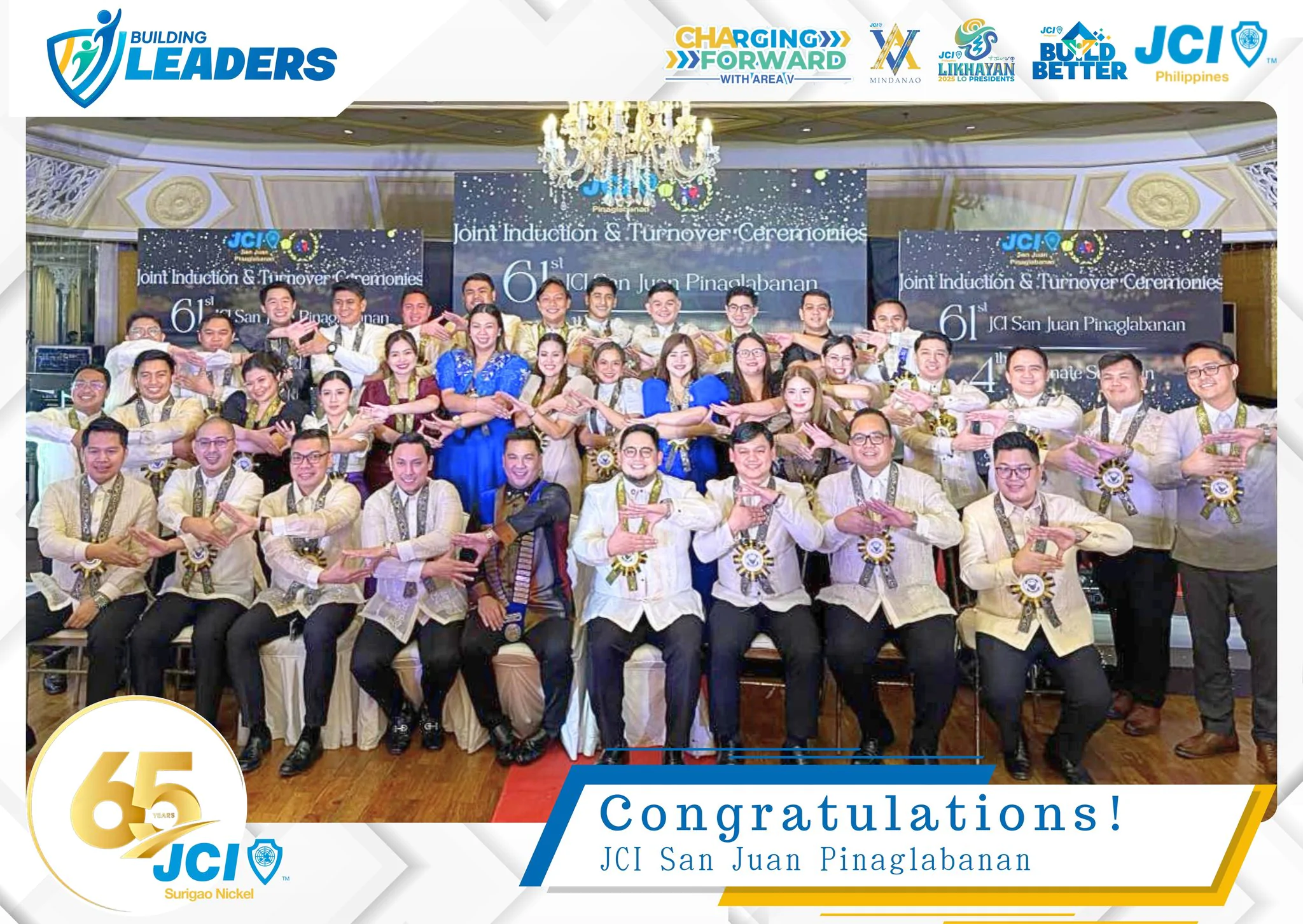 JCI Surigao Nickel Attends JCI San Juan Pinaglabanan’s 61st Induction & Turnover Ceremony