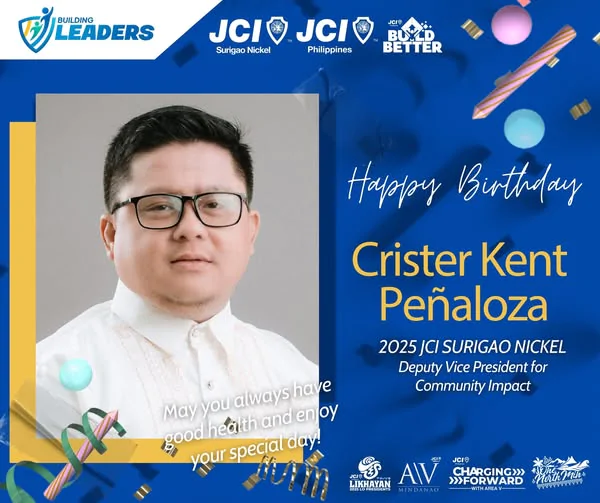 Happy Birthday to our 2025 Deputy Vice President for Community Impact, Crister Kent Peñaloza!
